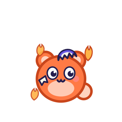 Ember as a hatchling, a chip of shell still on its head